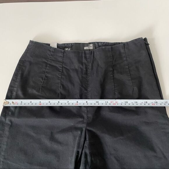 Love Moschino Black Cotton Blend Black  Trousers Sz 4 - Picture 14 of 14